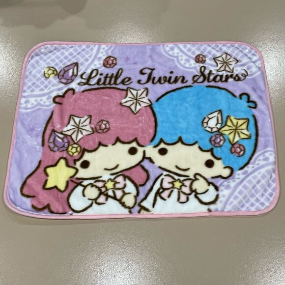 Sanrio Smiles Little Twin Stars Small Blanket Shawl Kawaii Cutecore Harajuku Y2k - Picture 1 of 6